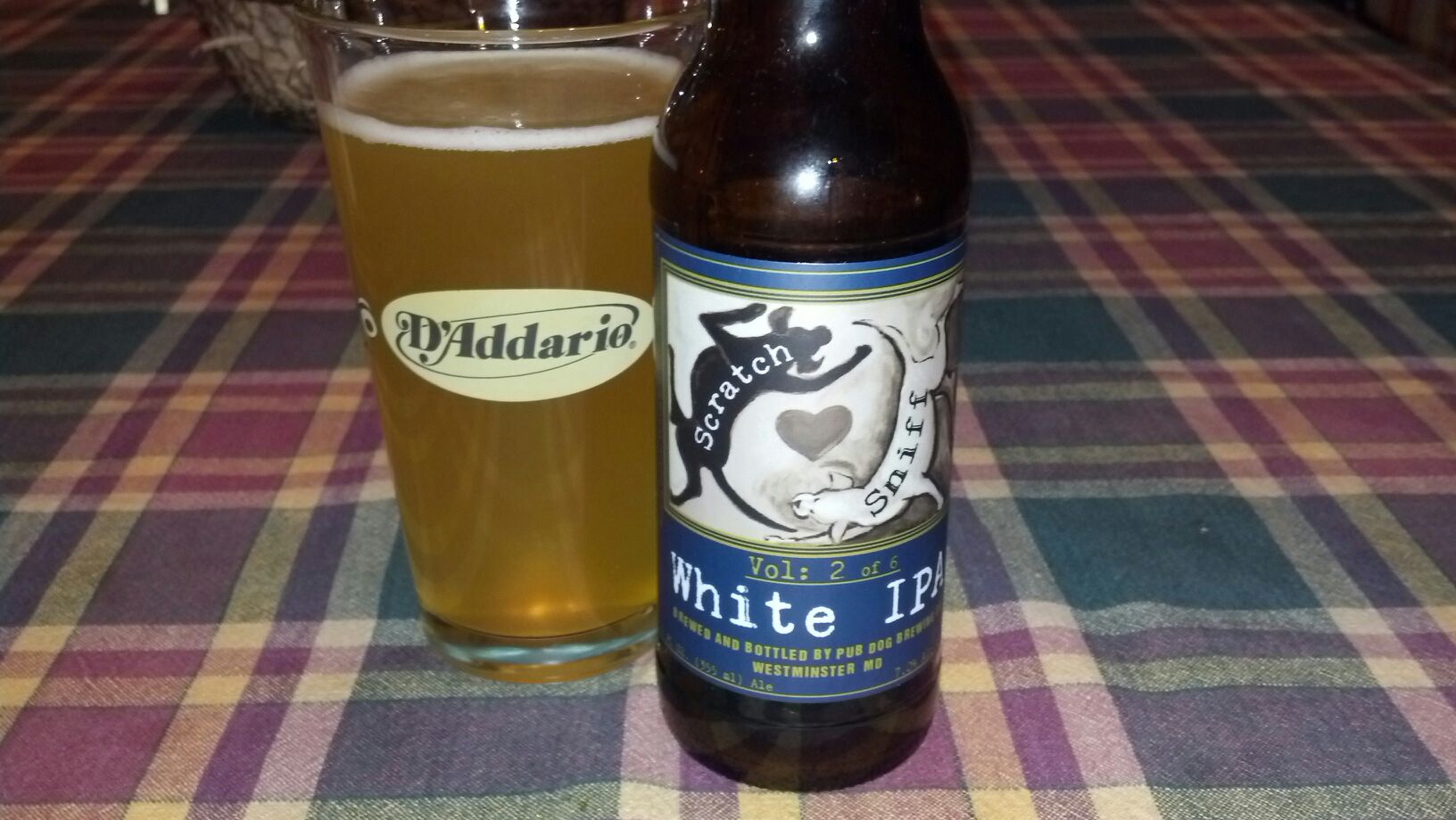 Pub Dog / Baying Hound Scratch 'n Sniff Vol. 2 of 6:  White IPA