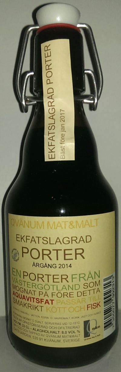 Qvänum Ekfatslagrad Porter (Aquavit)