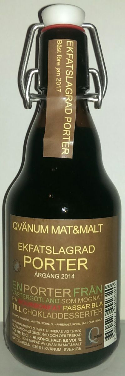 Qvänum Ekfatslagrad Porter (Bourbon)