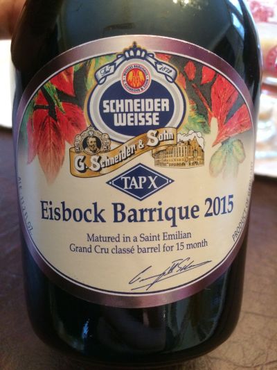 Schneider Weisse Tap X Eisbock Barrique 2015