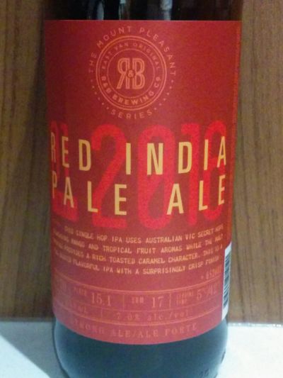 R&B Red India Pale Ale