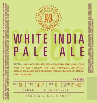 R&B White India Pale Ale