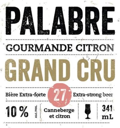 À l'Abri de la Tempête Palabre 27 Grand Cru - Gourmande Citron
