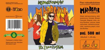 Studio Brewing Mad Driver Niskoalkoholowe Vermont IPA z Rooibosem