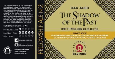 Alvinne Fellowship 2018 Ale n°2 - The Shadow Of The Past