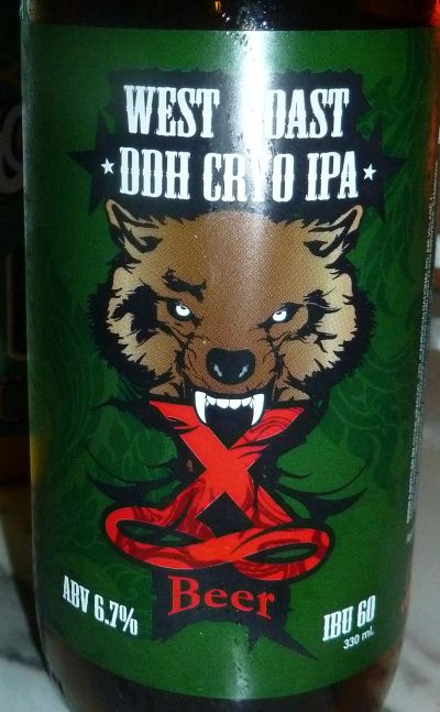 X Beer West Coast DDH Cryo IPA