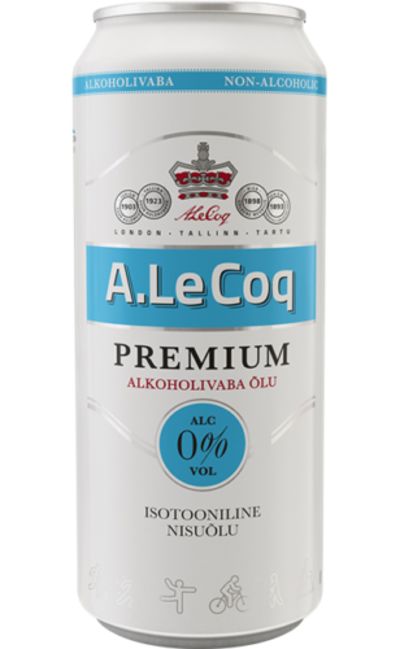 A. Le Coq Premium Alkoholivaba Isotooniline Nisuõlu