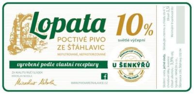 U Šenkýřů Lopata 10%