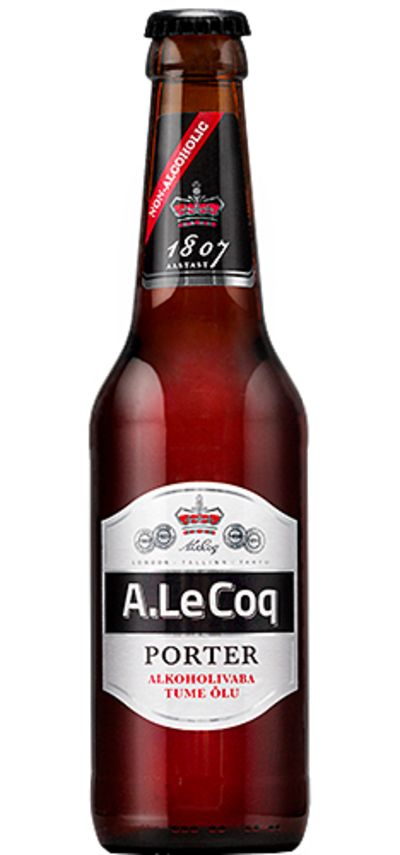 A. Le Coq Porter Alkoholivaba Tume Õlu