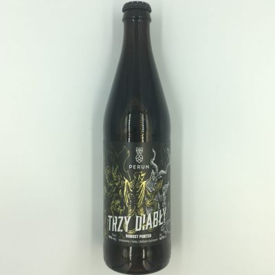 Perun Trzy Diabły Robust Porter Leżakowany z ziarnami kawy oraz płatkami dębowymi