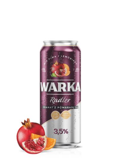Warka Radler 3.5% Granat z pomarańczą