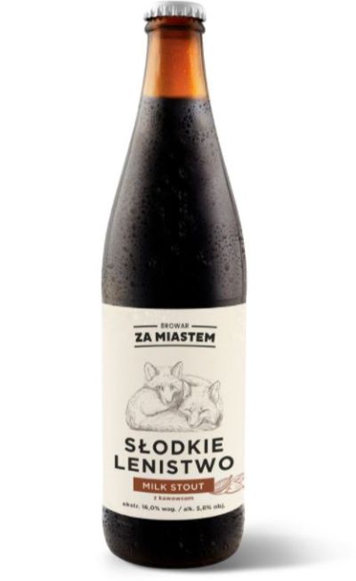Za Miastem Słodkie Lenistwo (Milk Stout z kakaowcem)